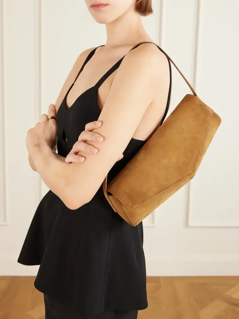 Jil Sander Kante Suede Shoulder Bag | Thumbnail 2 Jil Sander Kante Suede Shoulder Bag | Thumbnail 2