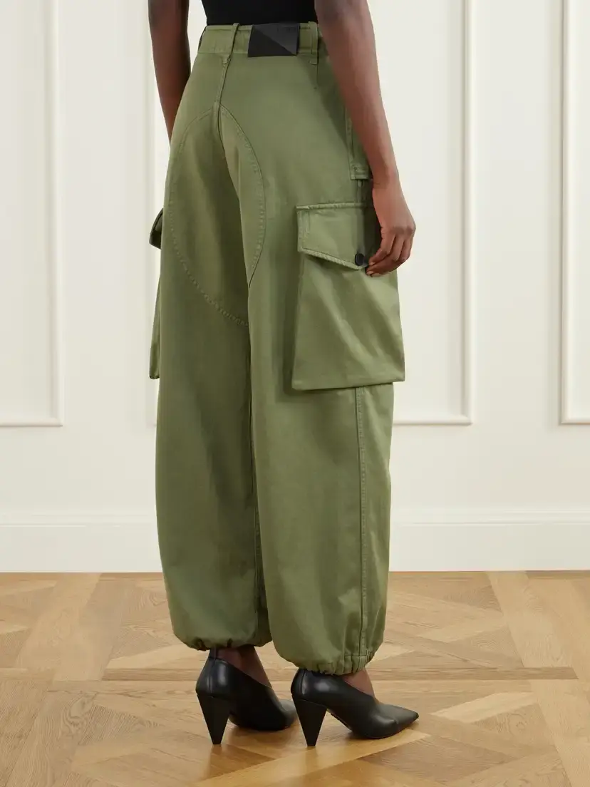 Loewe Belted Pleated Cotton-gabardine Wide-leg Cargo Pants | Thumbnail 4 Loewe Belted Pleated Cotton-gabardine Wide-leg Cargo Pants | Thumbnail 4