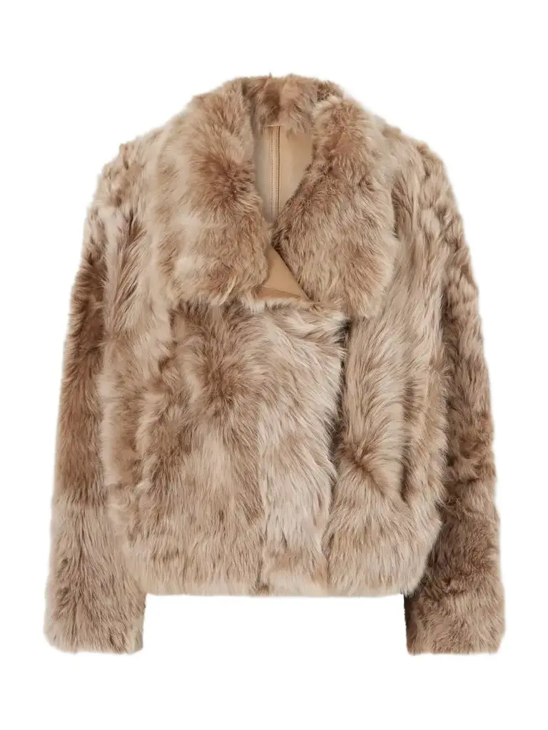 Yves Salomon Reversible Shearling And Leather Jacket | Image 1 Yves Salomon Reversible Shearling And Leather Jacket | Image 1