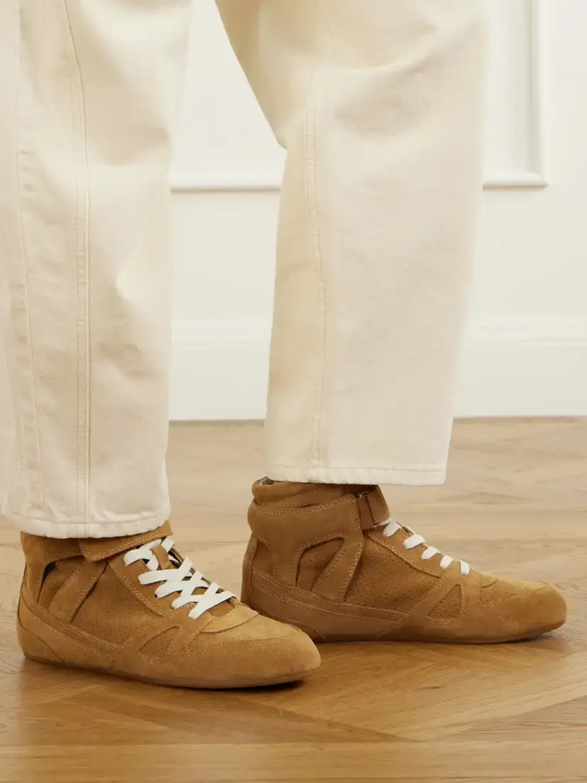 Isabel Marant Senny Perforated Suede High-top Sneakers | Thumbnail 2 Isabel Marant Senny Perforated Suede High-top Sneakers | Thumbnail 2