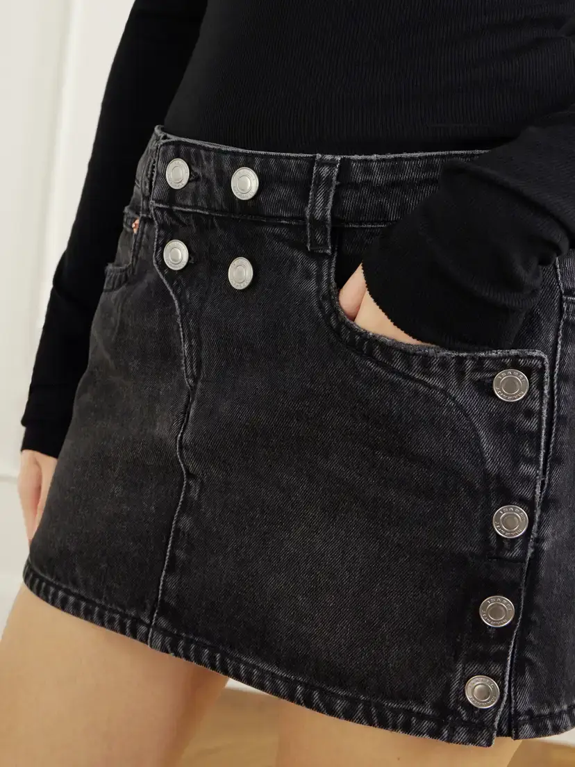 Isabel Marant Ralma Button-detailed Denim Mini Skirt | Thumbnail 5 Isabel Marant Ralma Button-detailed Denim Mini Skirt | Thumbnail 5