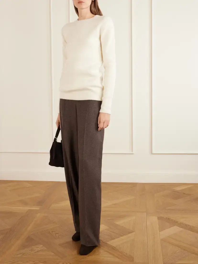 TOTEME Silk, Alpaca And Cashmere-blend Sweater | Thumbnail 2 TOTEME Silk, Alpaca And Cashmere-blend Sweater | Thumbnail 2