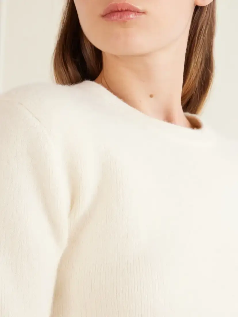TOTEME Silk, Alpaca And Cashmere-blend Sweater | Thumbnail 4 TOTEME Silk, Alpaca And Cashmere-blend Sweater | Thumbnail 4