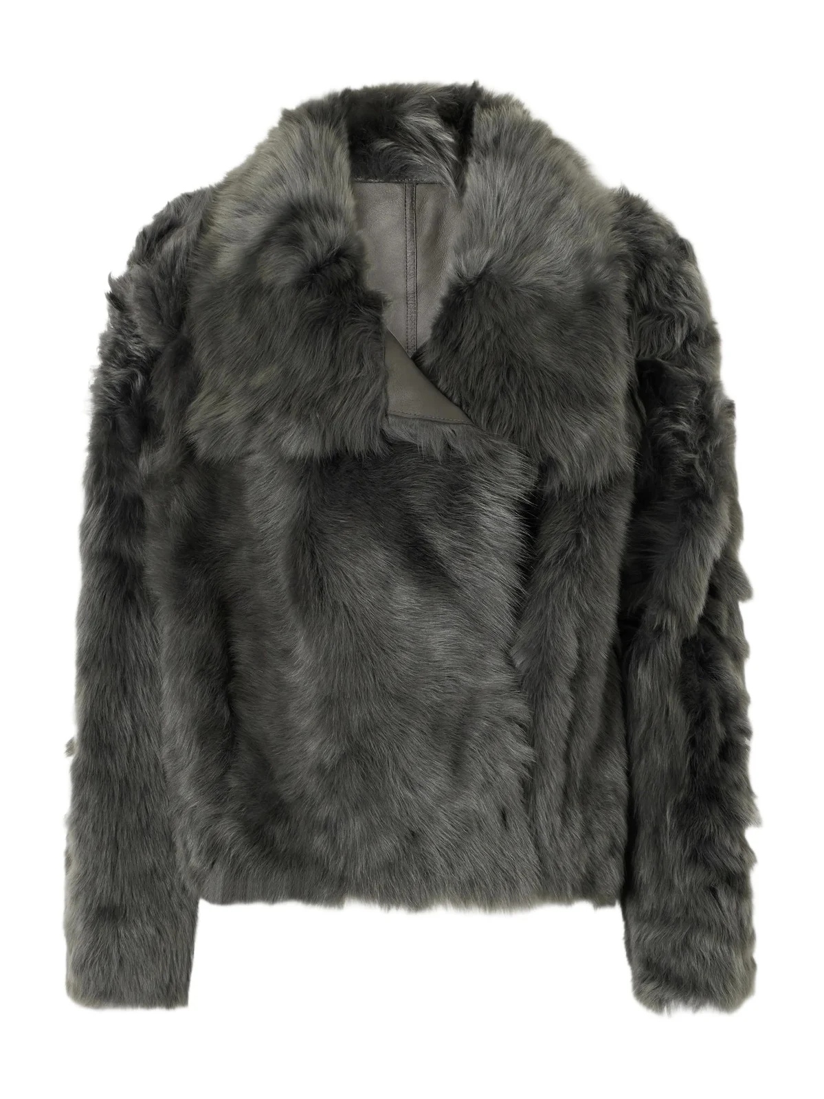 Yves Salomon Reversible Shearling And Leather Jacket - Green