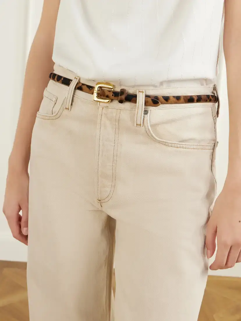 Déhanche Mara Leopard-print Calf Hair Belt | Thumbnail 2 Déhanche Mara Leopard-print Calf Hair Belt | Thumbnail 2