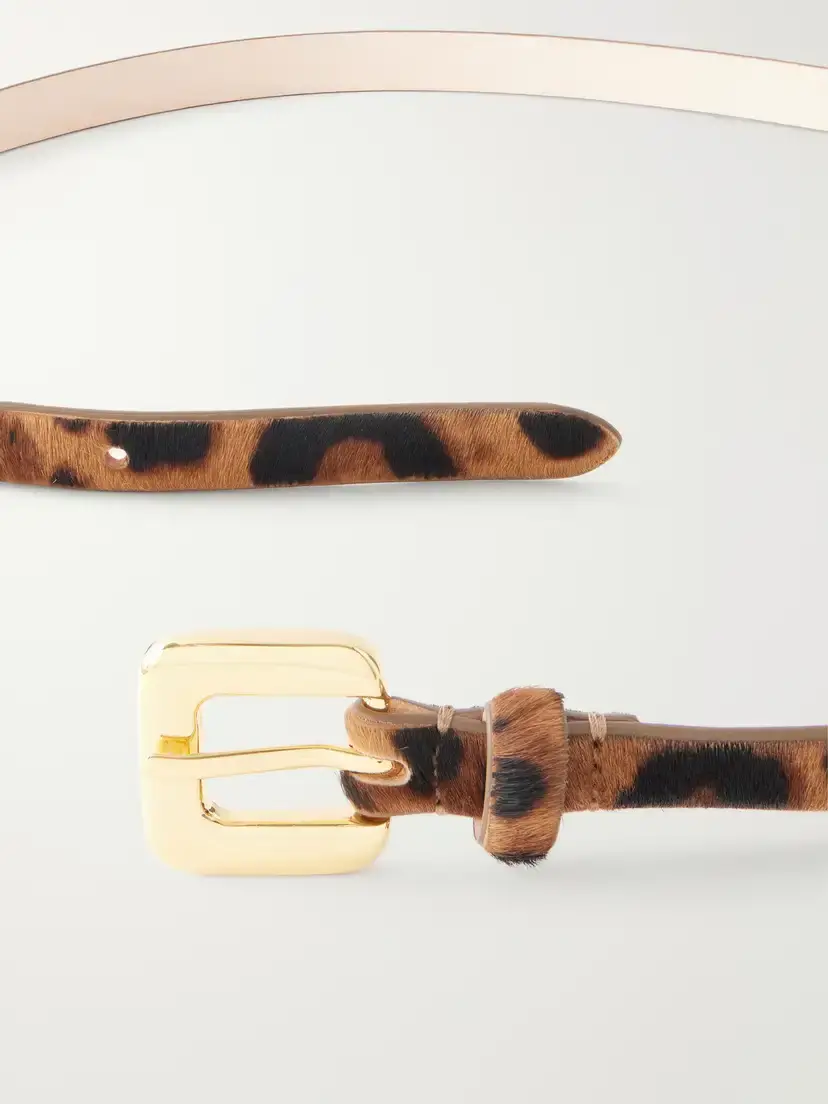 Déhanche Mara Leopard-print Calf Hair Belt | Thumbnail 3 Déhanche Mara Leopard-print Calf Hair Belt | Thumbnail 3