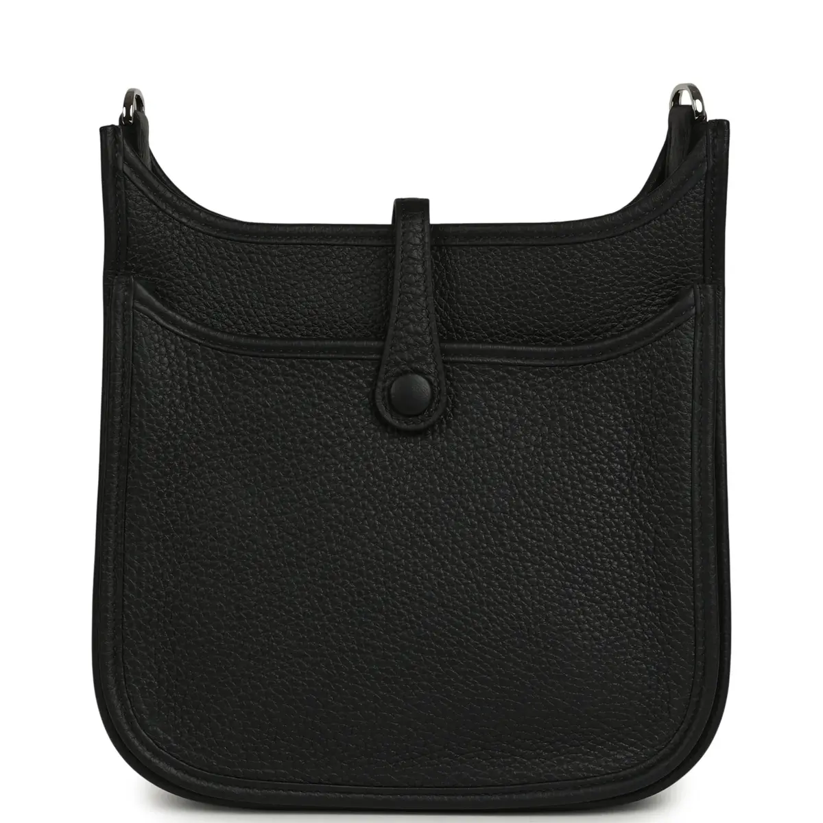 HERMÈS Hermes Evelyne 23 Black Clemence Palladium Hardware | Thumbnail 4 HERMÈS Hermes Evelyne 23 Black Clemence Palladium Hardware | Thumbnail 4