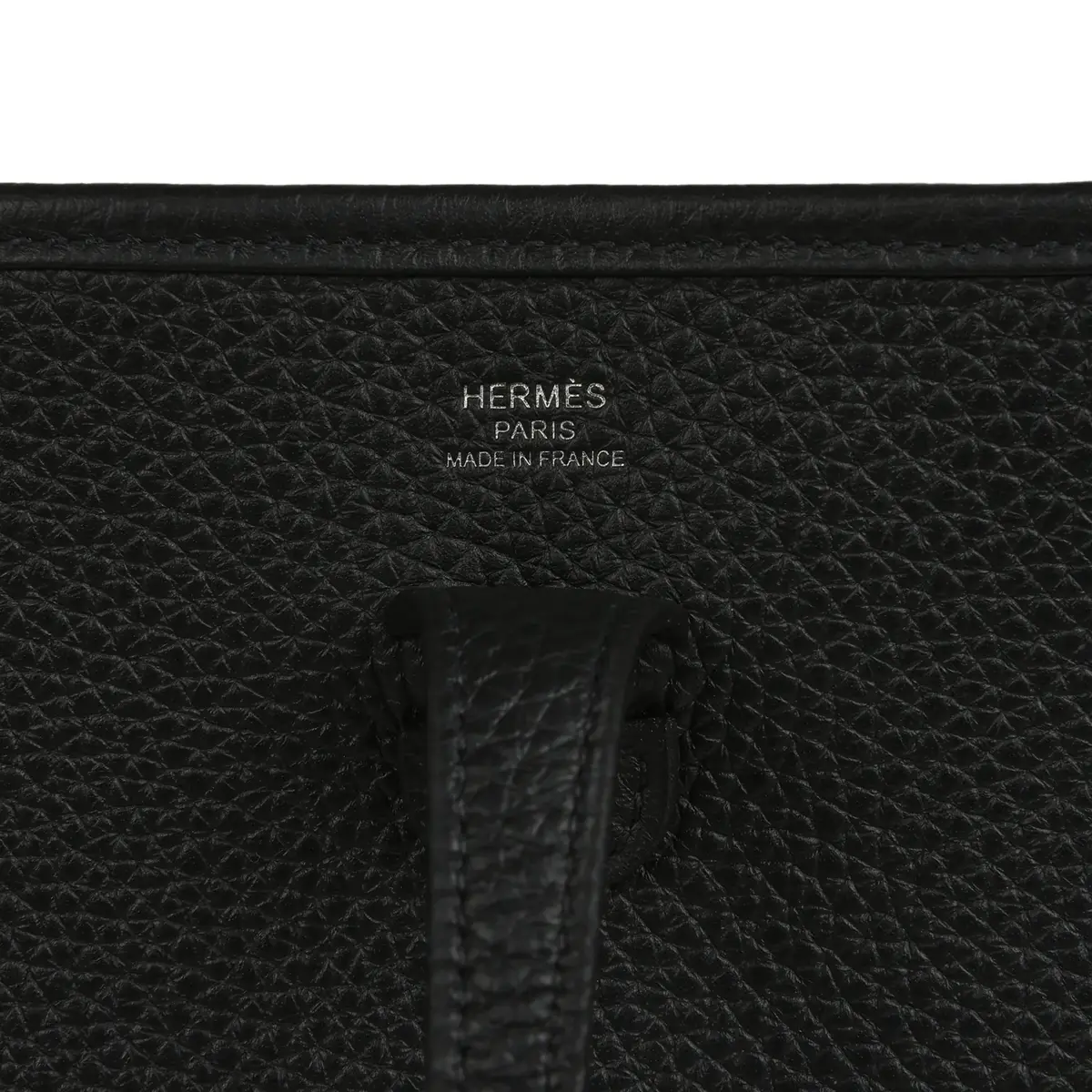 HERMÈS Hermes Evelyne 23 Black Clemence Palladium Hardware | Thumbnail 7 HERMÈS Hermes Evelyne 23 Black Clemence Palladium Hardware | Thumbnail 7