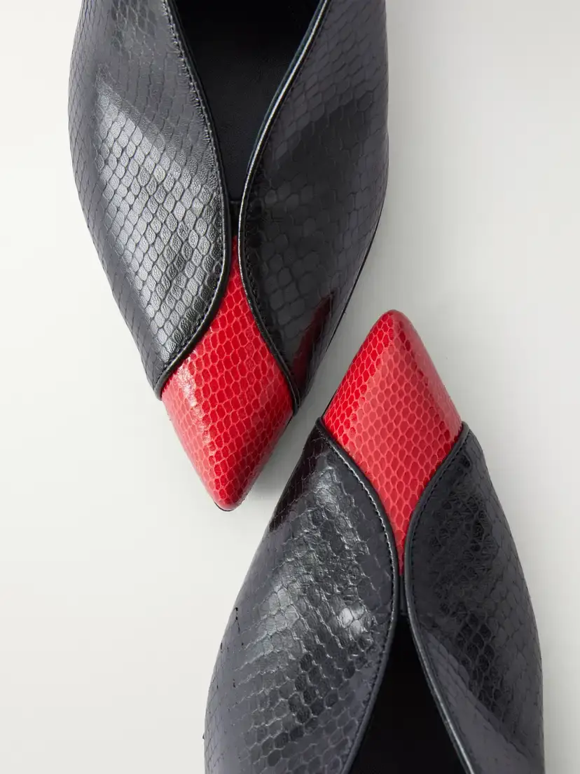 Isabel Marant Luza 100 Paneled Snake-effect Leather Pumps | Thumbnail 5 Isabel Marant Luza 100 Paneled Snake-effect Leather Pumps | Thumbnail 5