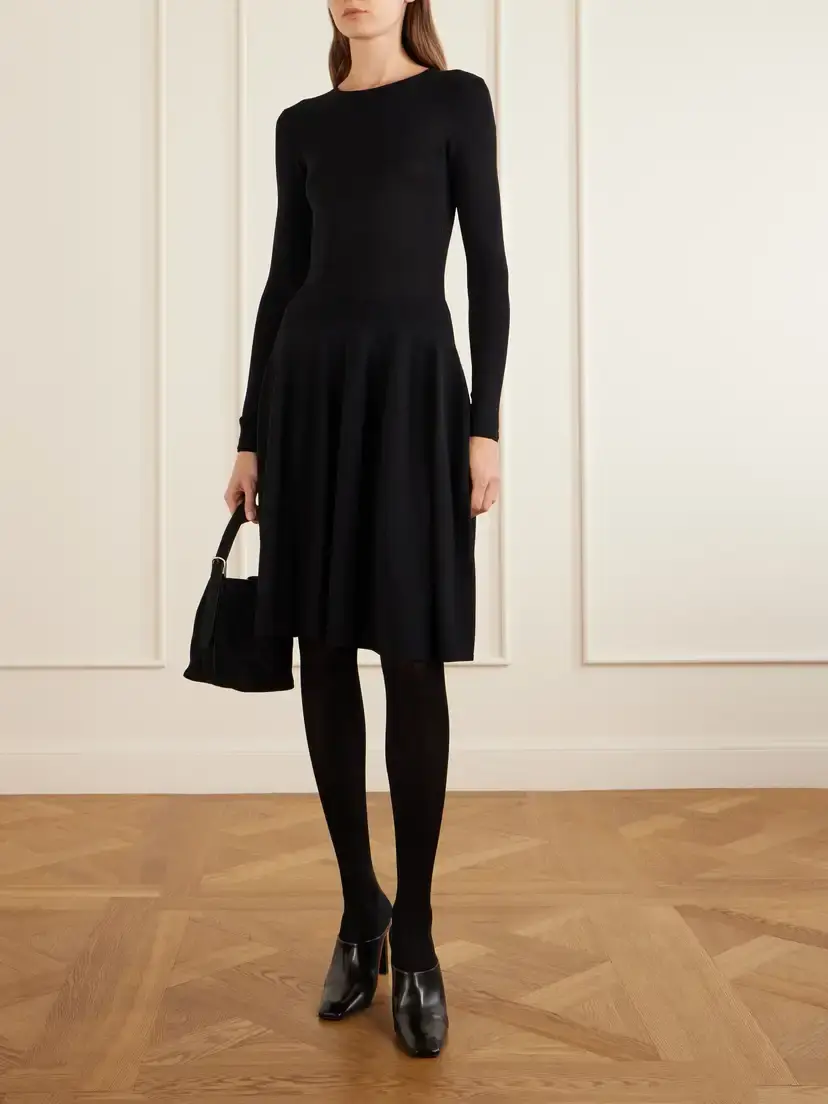 TOTEME Jersey Draped Knee-length Dress | Thumbnail 2