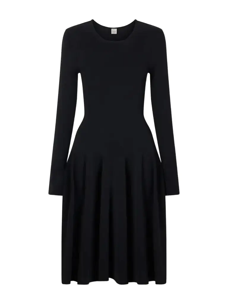 TOTEME Jersey Draped Knee-length Dress