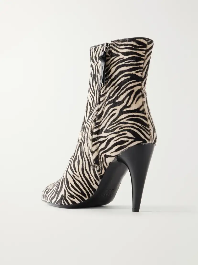 Isabel Marant Jany 100 Zebra-print Calf Hair Ankle Boots | Thumbnail 3 Isabel Marant Jany 100 Zebra-print Calf Hair Ankle Boots | Thumbnail 3