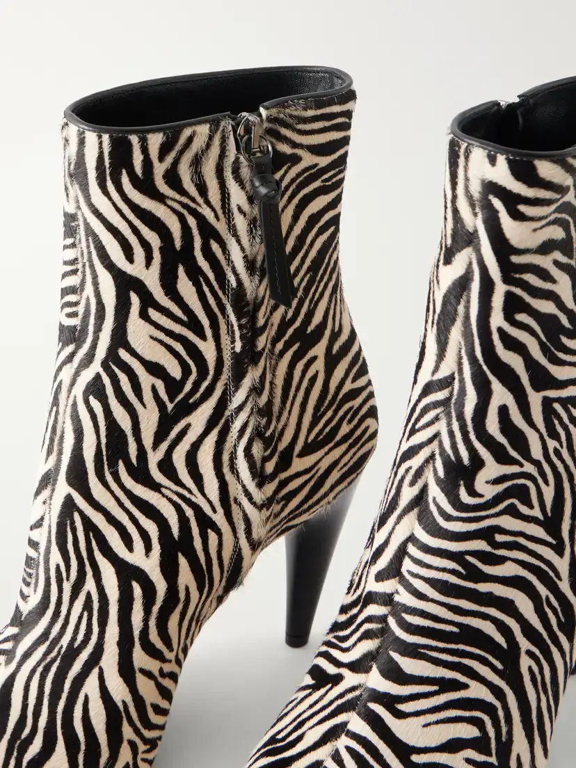 Isabel Marant Jany 100 Zebra-print Calf Hair Ankle Boots | Thumbnail 5 Isabel Marant Jany 100 Zebra-print Calf Hair Ankle Boots | Thumbnail 5