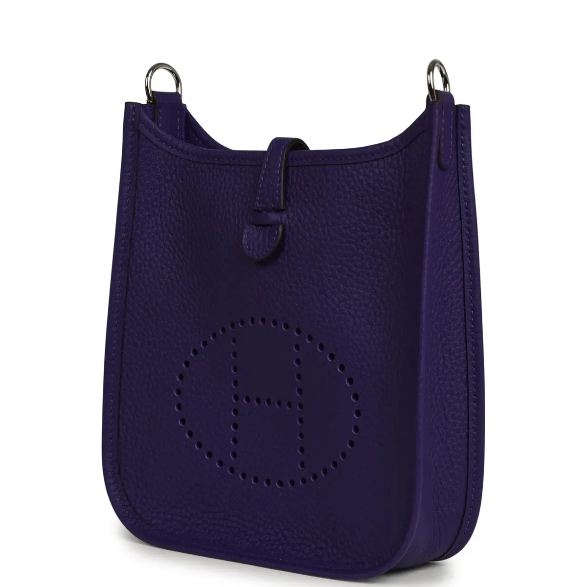 HERMÈS Hermes Evelyne TPM Purple Clemence Palladium Hardware | Thumbnail 5 HERMÈS Hermes Evelyne TPM Purple Clemence Palladium Hardware | Thumbnail 5