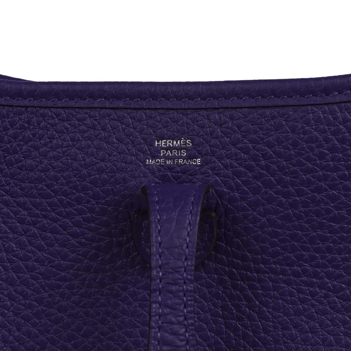 HERMÈS Hermes Evelyne TPM Purple Clemence Palladium Hardware | Thumbnail 7 HERMÈS Hermes Evelyne TPM Purple Clemence Palladium Hardware | Thumbnail 7