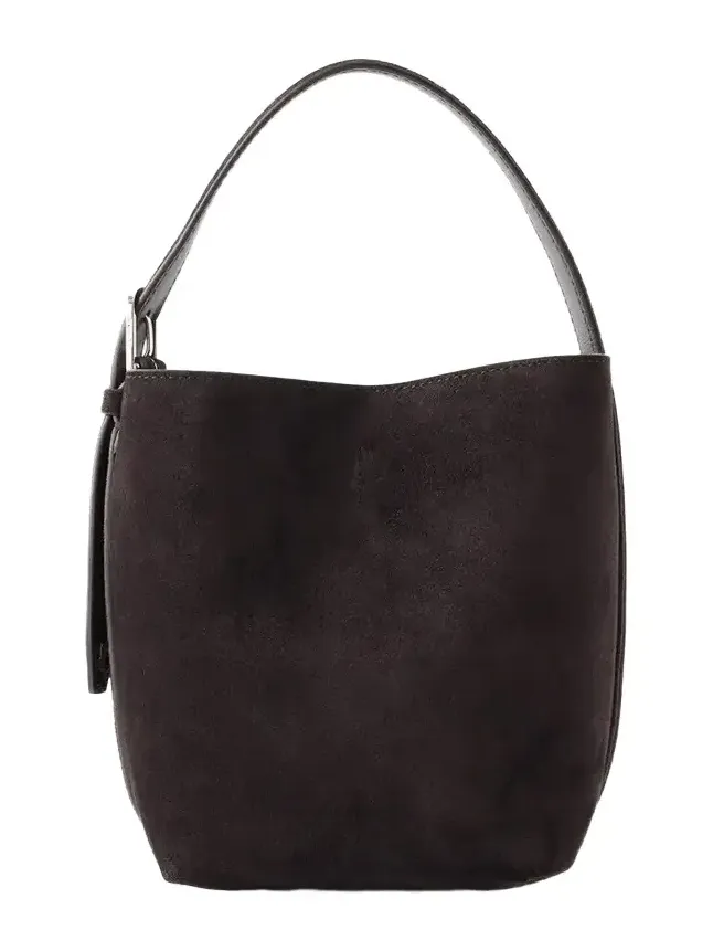 Belted Suede Tote
