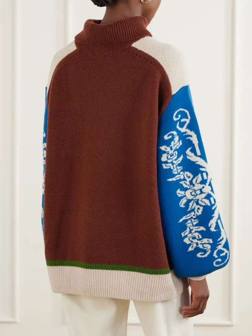 ALÉMAIS Lasso Embroidered Merino Wool Sweater | Thumbnail 4