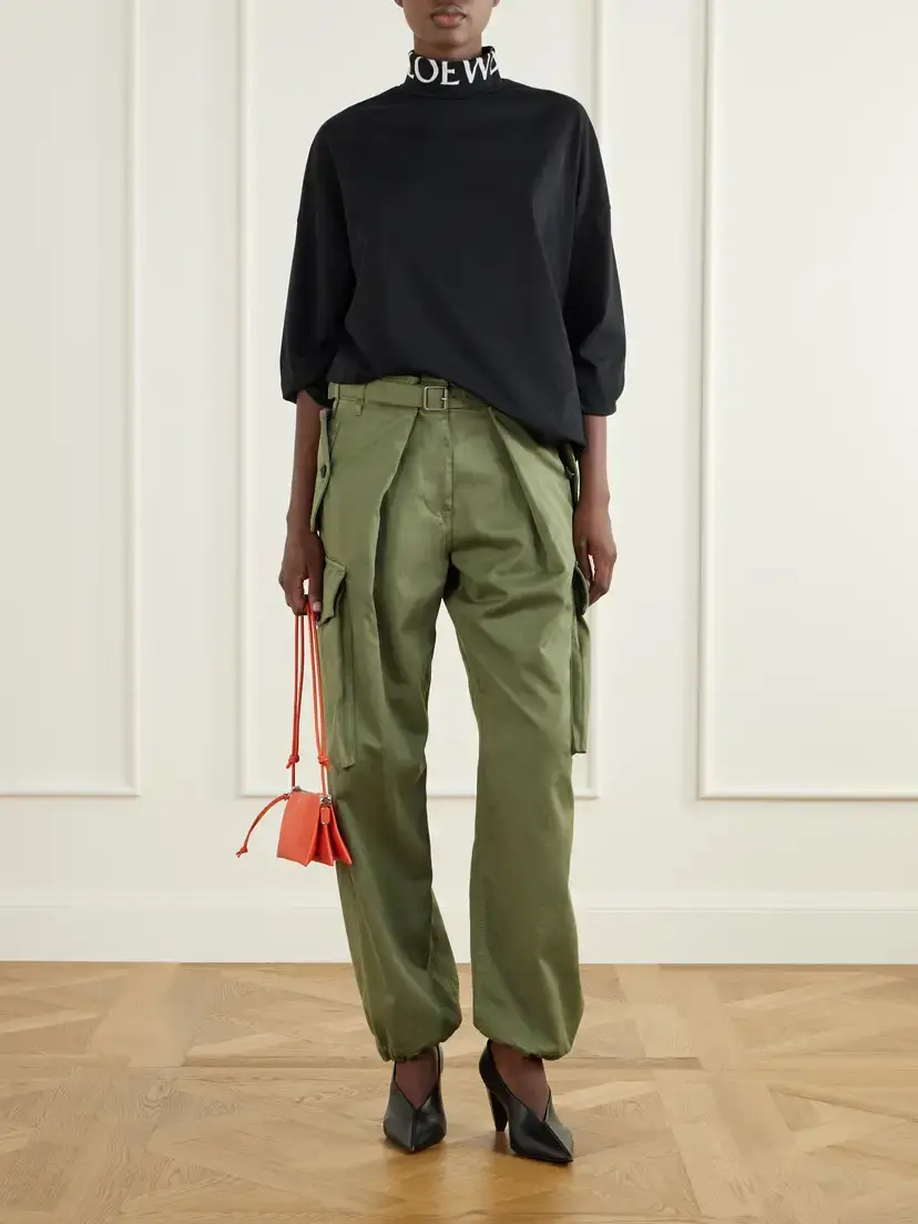 Loewe Logo-print Cotton-jersey Turtleneck Sweatshirt | Thumbnail 2