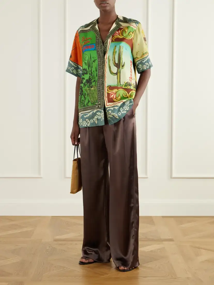 ALÉMAIS Ace Printed Silk-twill Shirt | Thumbnail 2 ALÉMAIS Ace Printed Silk-twill Shirt | Thumbnail 2