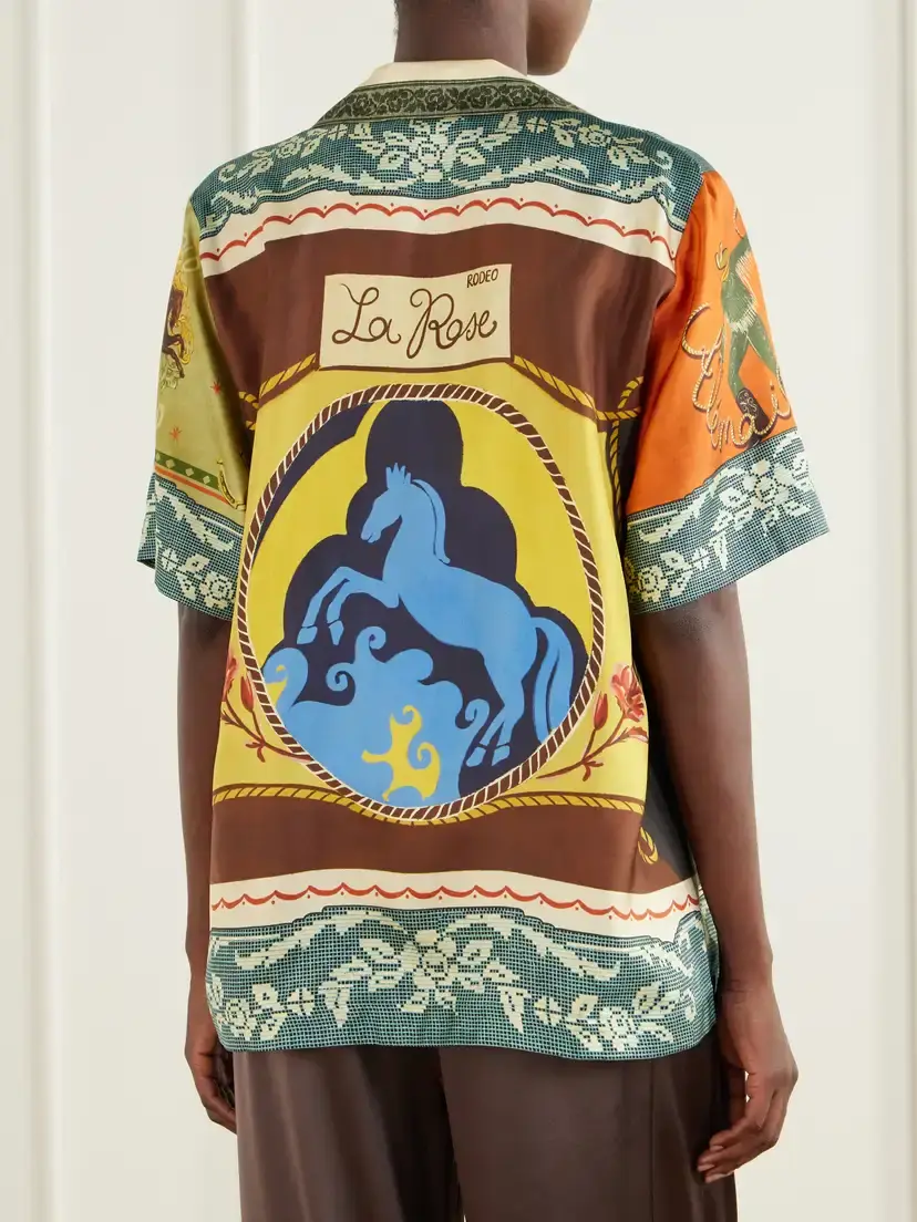 ALÉMAIS Ace Printed Silk-twill Shirt | Thumbnail 3 ALÉMAIS Ace Printed Silk-twill Shirt | Thumbnail 3
