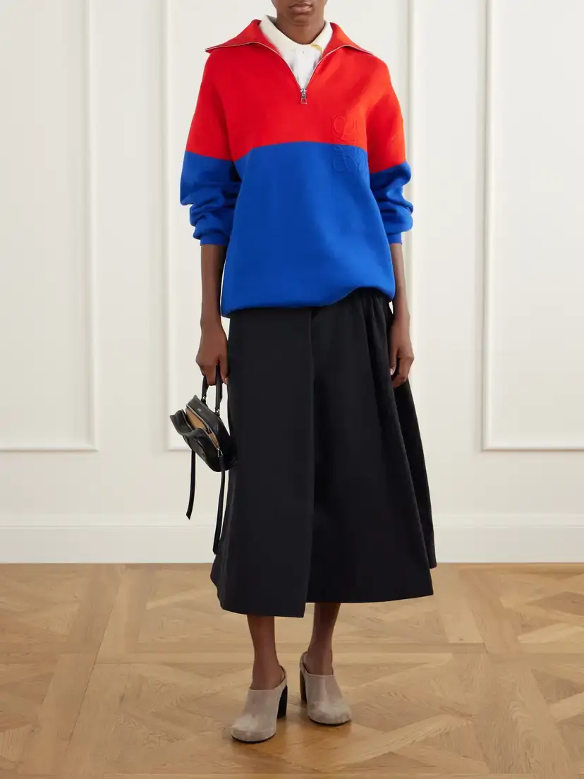 Loewe Belted Gathered Cotton-blend Shell Midi Skirt | Thumbnail 2 Loewe Belted Gathered Cotton-blend Shell Midi Skirt | Thumbnail 2
