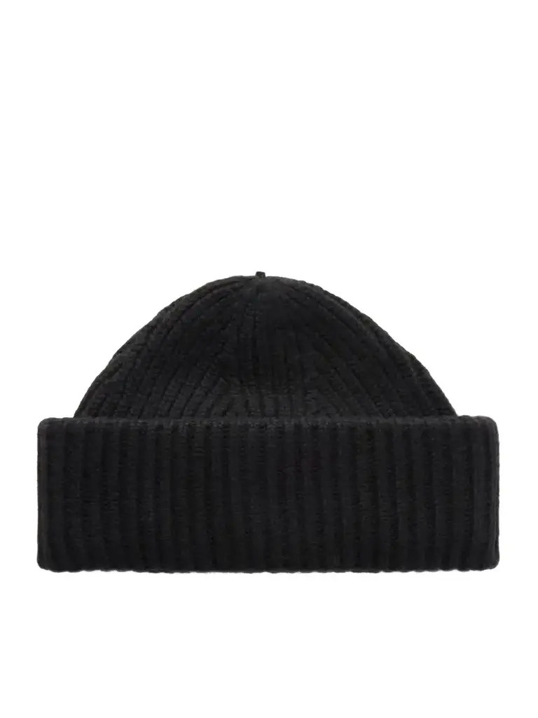 Yves Salomon Ribbed Wool And Cashmere-blend Beanie | Image 1 Yves Salomon Ribbed Wool And Cashmere-blend Beanie | Image 1