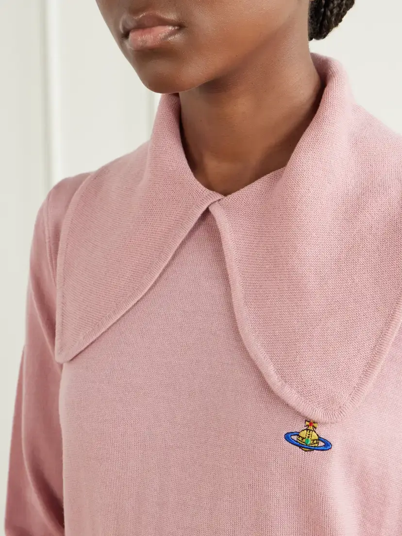Vivienne Westwood Tie Bea Logo-embroidered Wool Polo Sweater | Thumbnail 5 Vivienne Westwood Tie Bea Logo-embroidered Wool Polo Sweater | Thumbnail 5