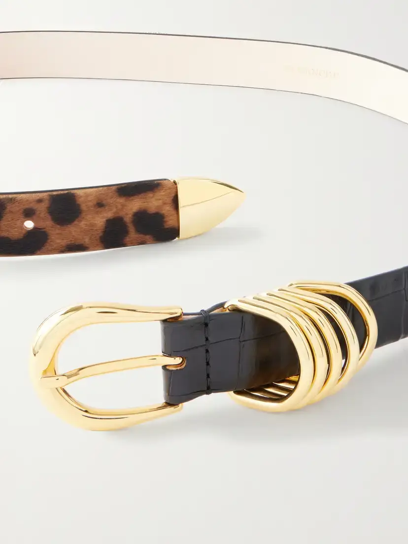 Déhanche Hollyhock Embellished Leopard-print Calf-hair Embossed-leather Belt | Thumbnail 3 Déhanche Hollyhock Embellished Leopard-print Calf-hair Embossed-leather Belt | Thumbnail 3