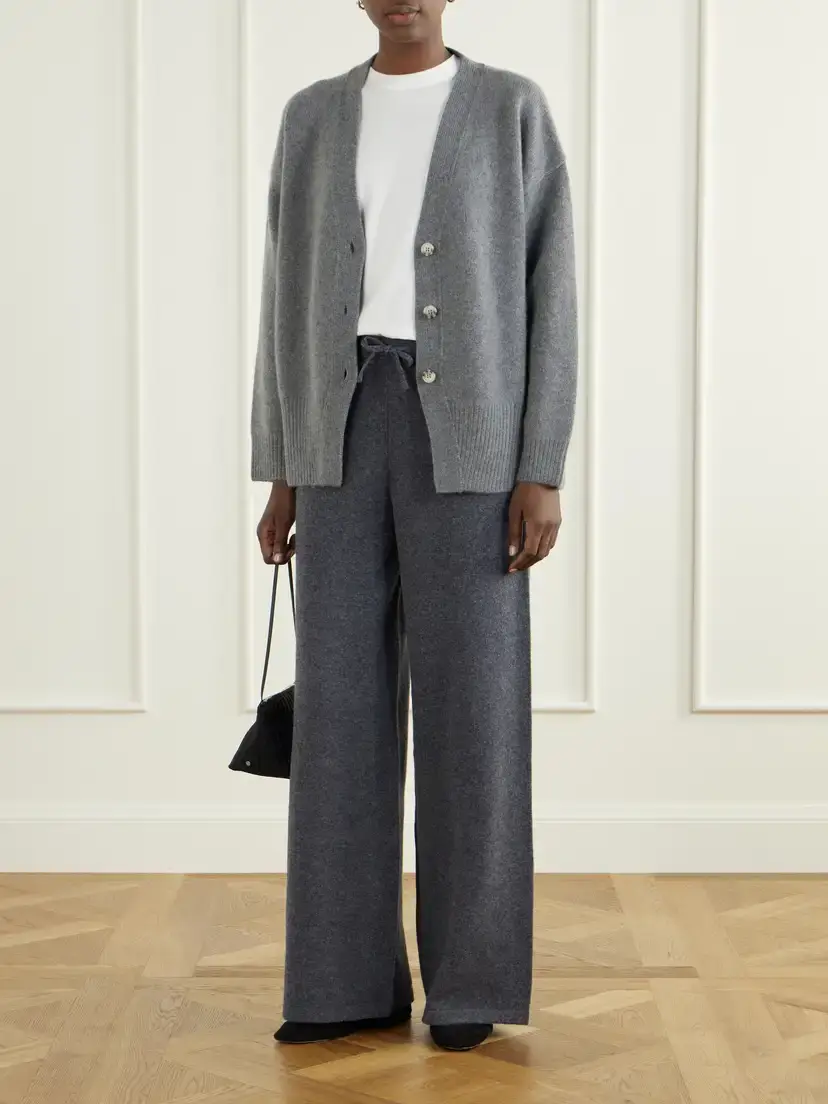 Yves Salomon Drawstring Wool-blend Wide-leg Pants | Thumbnail 2 Yves Salomon Drawstring Wool-blend Wide-leg Pants | Thumbnail 2