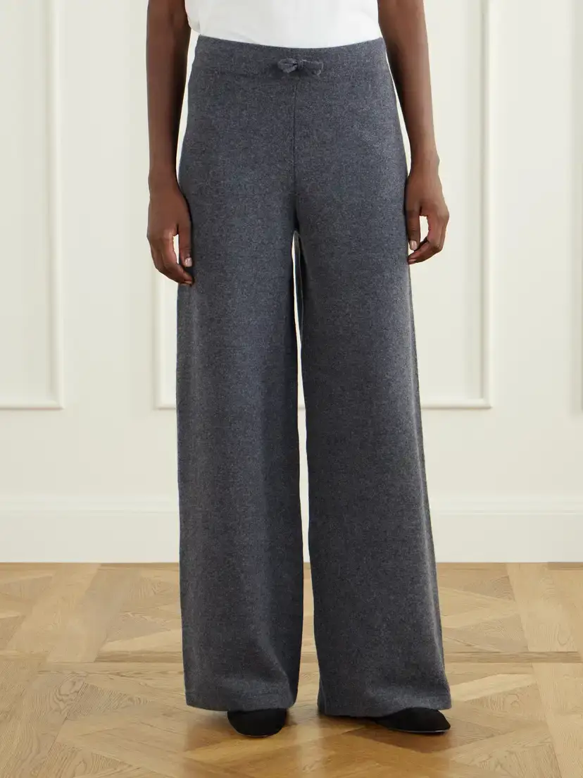 Yves Salomon Drawstring Wool-blend Wide-leg Pants | Thumbnail 3 Yves Salomon Drawstring Wool-blend Wide-leg Pants | Thumbnail 3