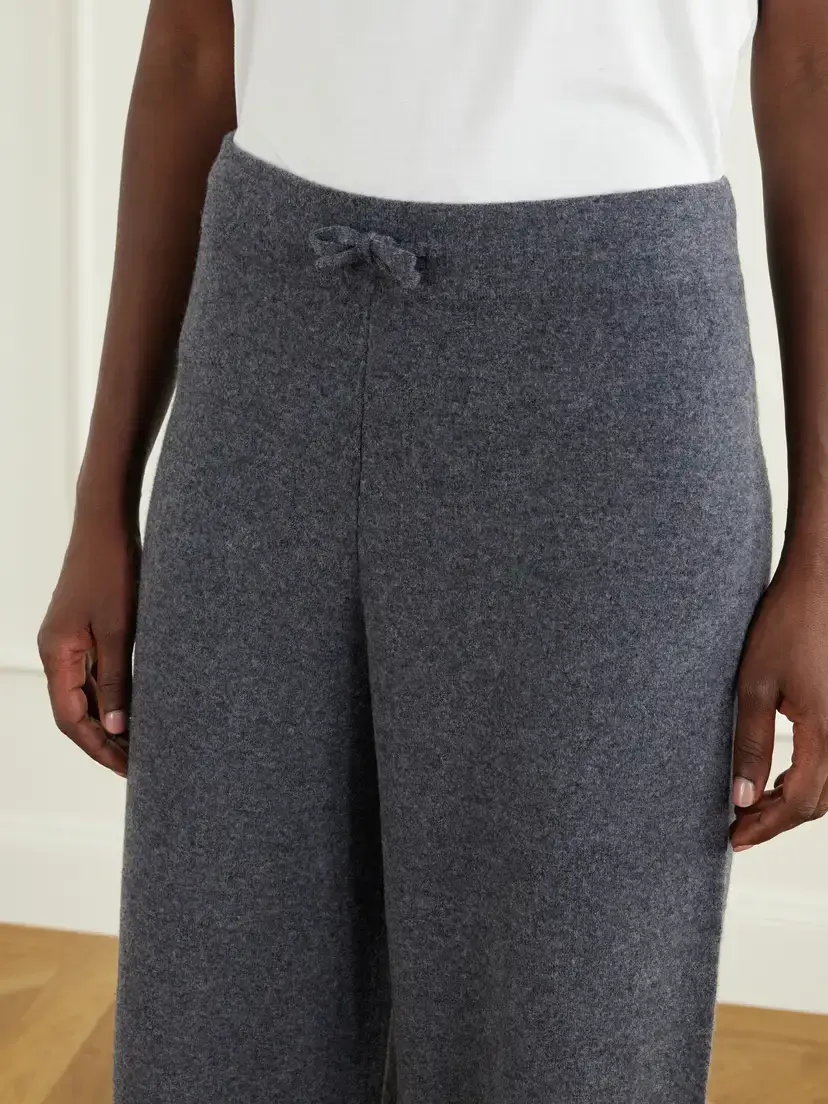 Yves Salomon Drawstring Wool-blend Wide-leg Pants | Thumbnail 5 Yves Salomon Drawstring Wool-blend Wide-leg Pants | Thumbnail 5