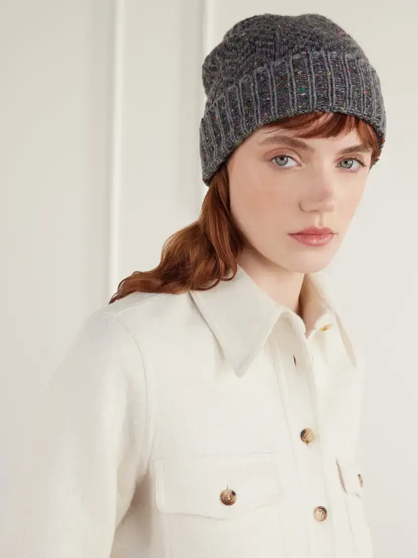 Gabriela Hearst Porta Mélange Cashmere Beanie | Thumbnail 2