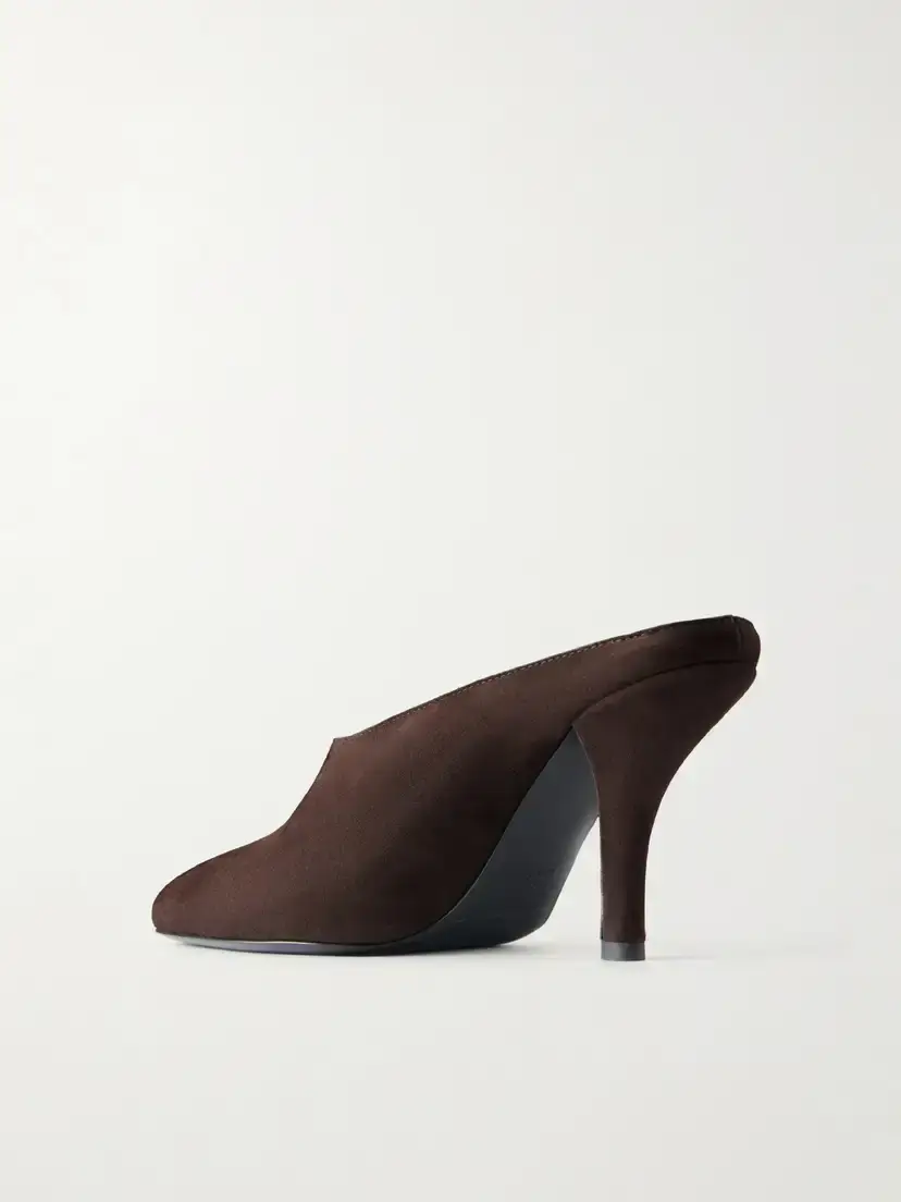 TOTEME Contour Suede Mules | Thumbnail 3