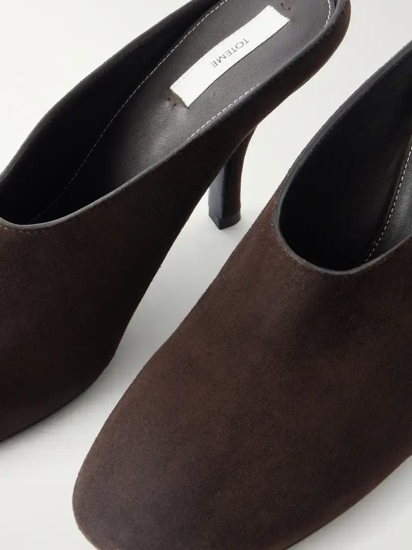 TOTEME Contour Suede Mules | Thumbnail 5