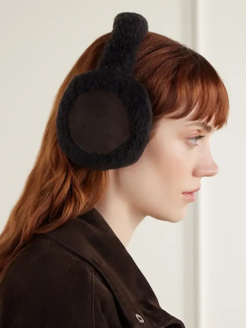 Yves Salomon Shearling Earmuffs | Thumbnail 2 Yves Salomon Shearling Earmuffs | Thumbnail 2