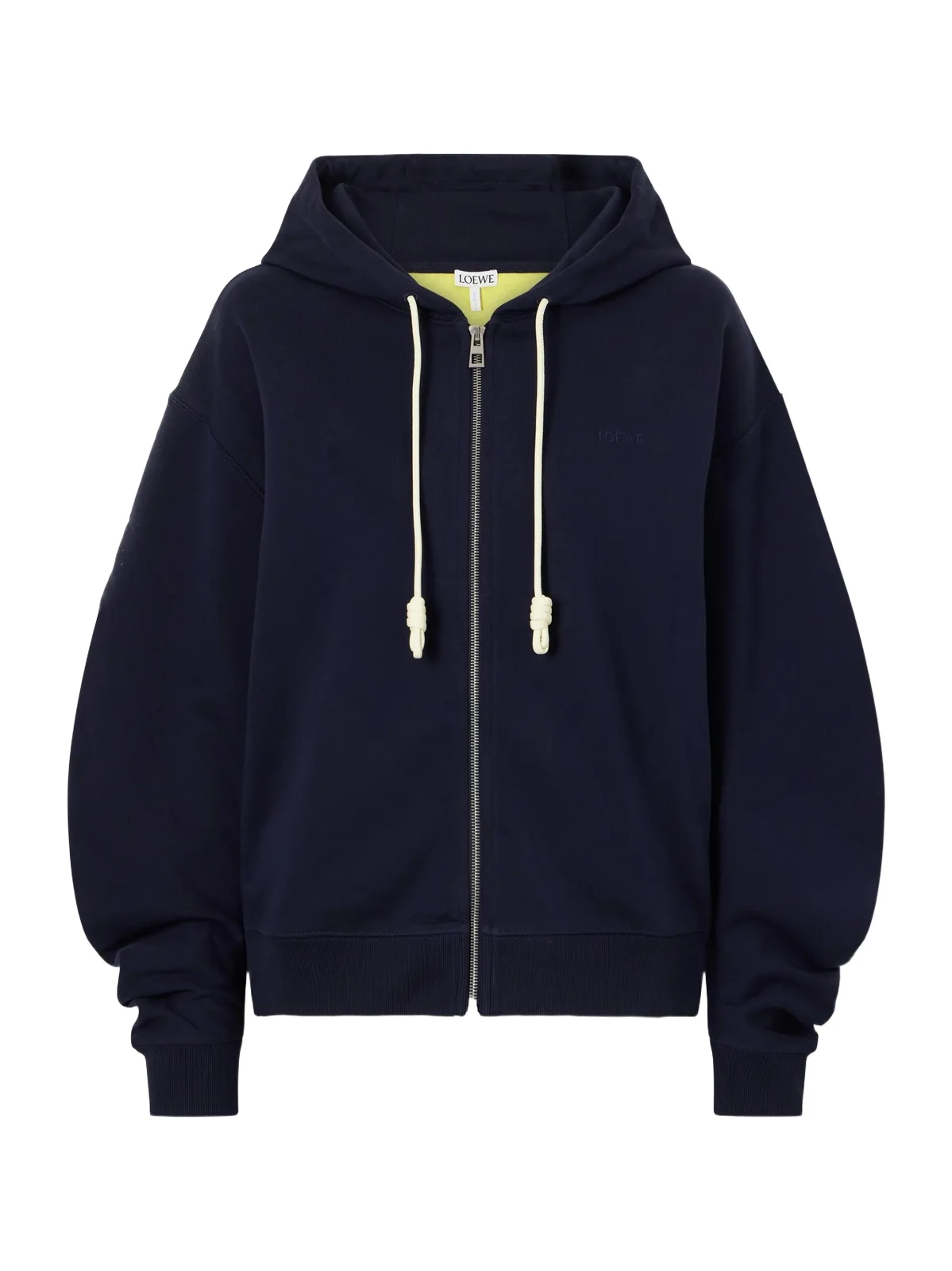 Loewe Logo-embroidered Cotton-jersey Hooded Zip-up Sweatshirt