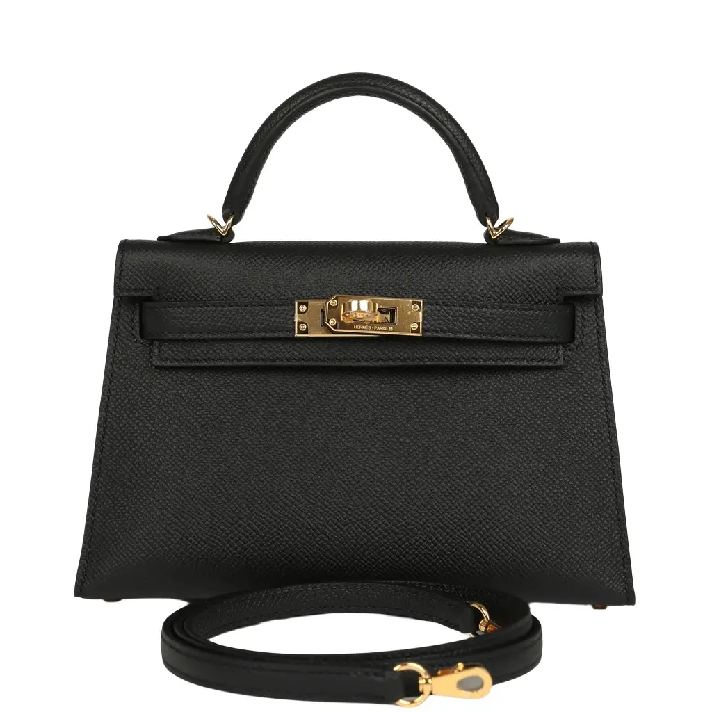 HERMÈS Hermes Kelly Sellier 20 Black Epsom Gold Hardware | Image 1 HERMÈS Hermes Kelly Sellier 20 Black Epsom Gold Hardware | Image 1