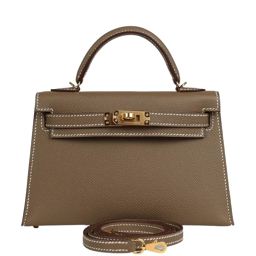 HERMÈS Hermes Kelly Sellier 20 Etoupe Epsom Gold Hardware | Image 1 HERMÈS Hermes Kelly Sellier 20 Etoupe Epsom Gold Hardware | Image 1