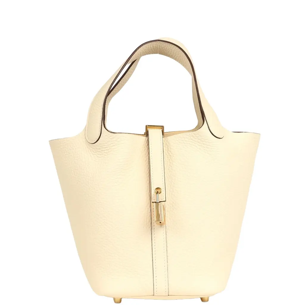 HERMÈS Hermes Picotin 18 Nata Clemence Gold Hardware | Image 1 HERMÈS Hermes Picotin 18 Nata Clemence Gold Hardware | Image 1