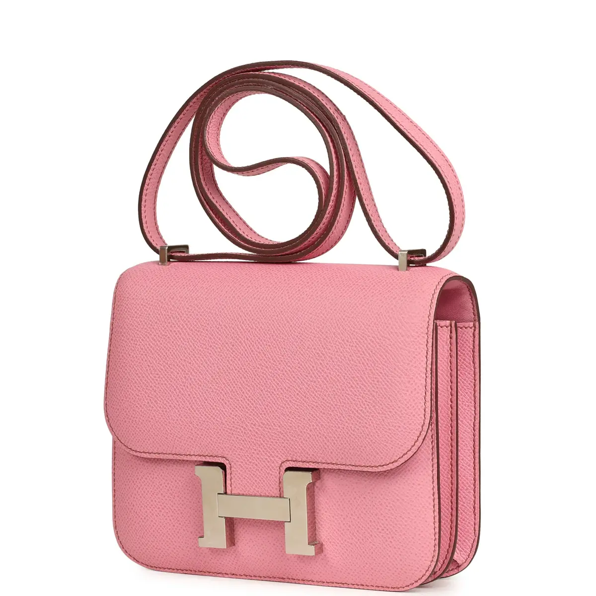 HERMÈS Pre-owned Hermes Constance 18 Bubblegum Epsom Palladium Hardware | Thumbnail 5 HERMÈS Pre-owned Hermes Constance 18 Bubblegum Epsom Palladium Hardware | Thumbnail 5