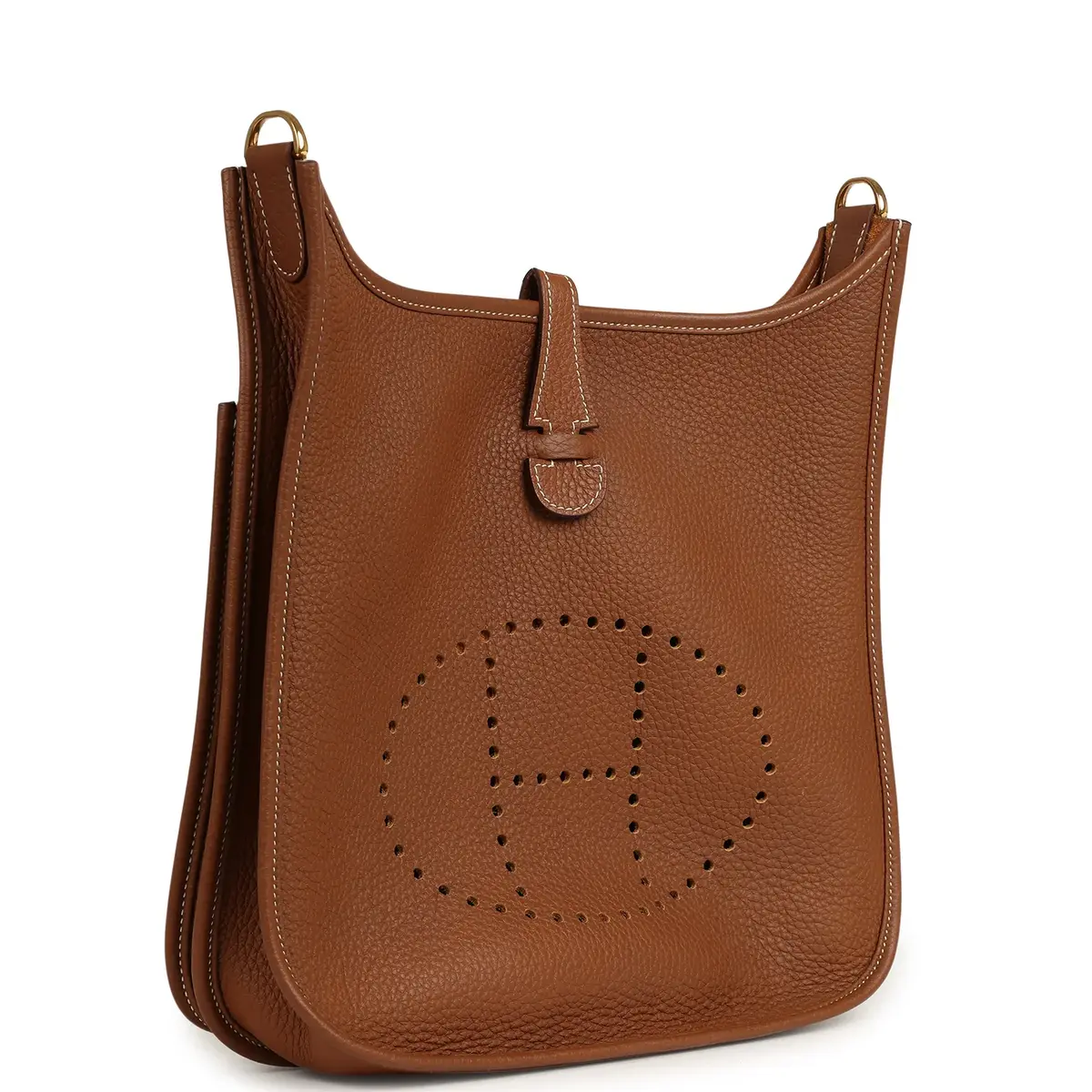 HERMÈS Pre-owned Hermes Evelyne III PM Gold Clemence Gold Hardware | Thumbnail 2 HERMÈS Pre-owned Hermes Evelyne III PM Gold Clemence Gold Hardware | Thumbnail 2
