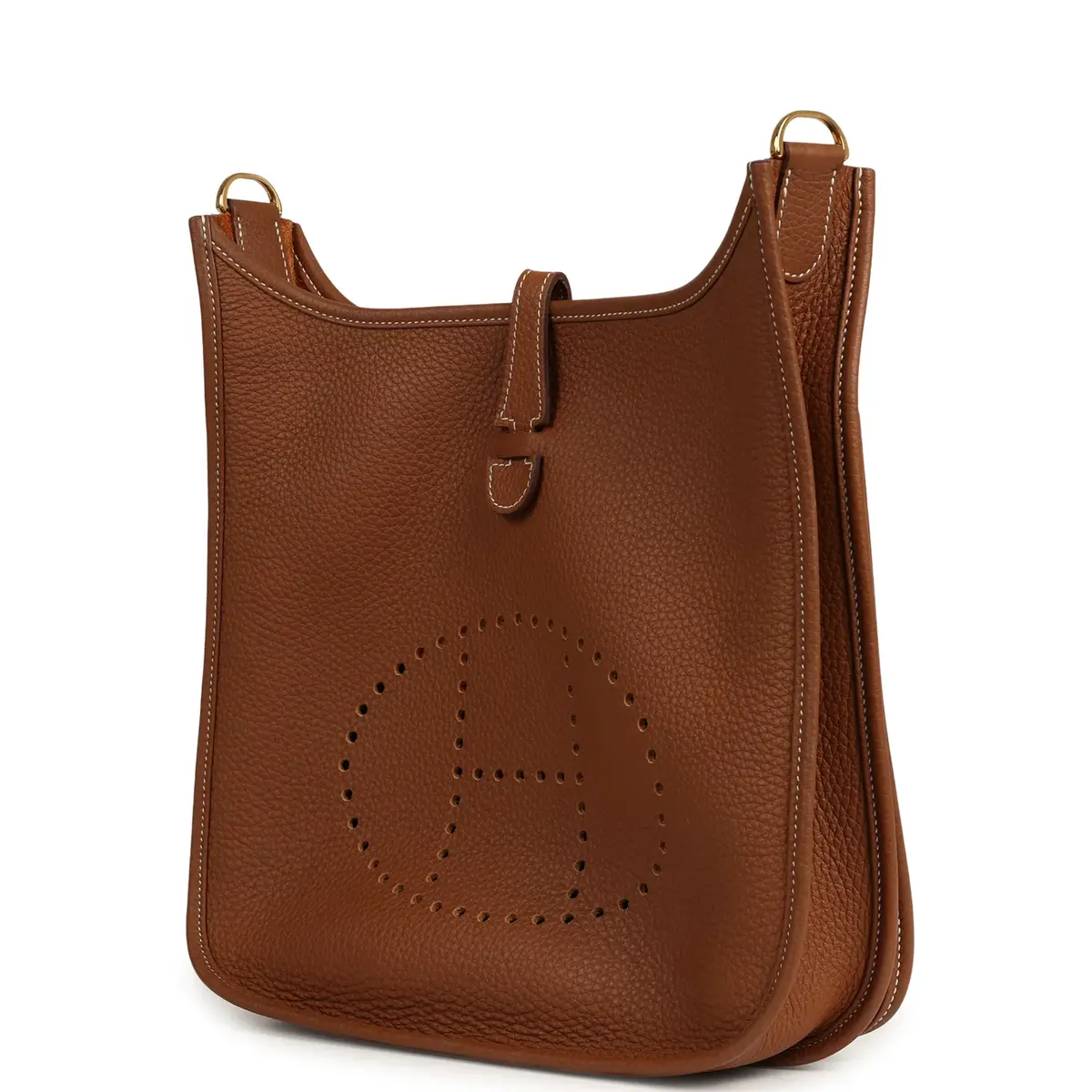 HERMÈS Pre-owned Hermes Evelyne III PM Gold Clemence Gold Hardware | Thumbnail 5 HERMÈS Pre-owned Hermes Evelyne III PM Gold Clemence Gold Hardware | Thumbnail 5