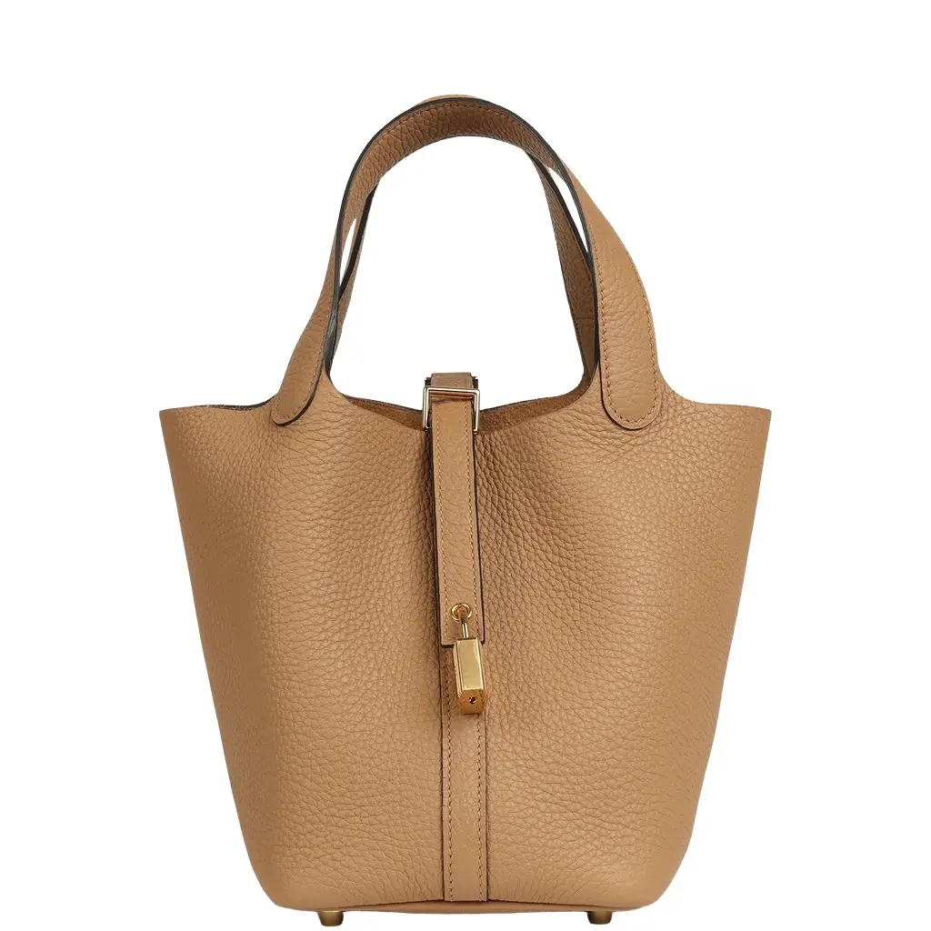 HERMÈS Pre-owned Hermes Picotin Lock 18 Chai Clemence Gold Hardware | Image 1 HERMÈS Pre-owned Hermes Picotin Lock 18 Chai Clemence Gold Hardware | Image 1