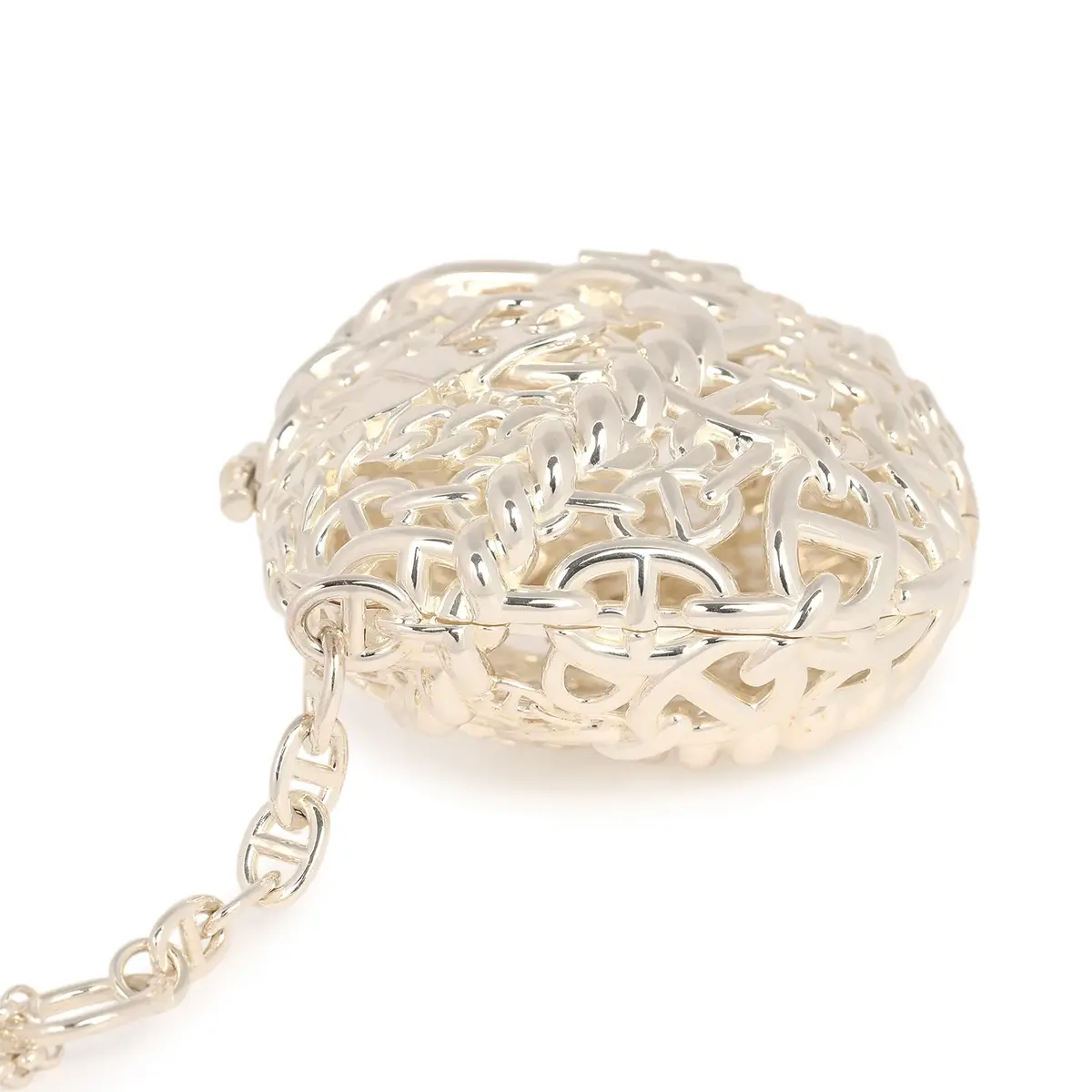HERMÈS Pre-owned Hermes Sac Bijou Chaine D'Ancre Sterling Silver Hardware | Thumbnail 5