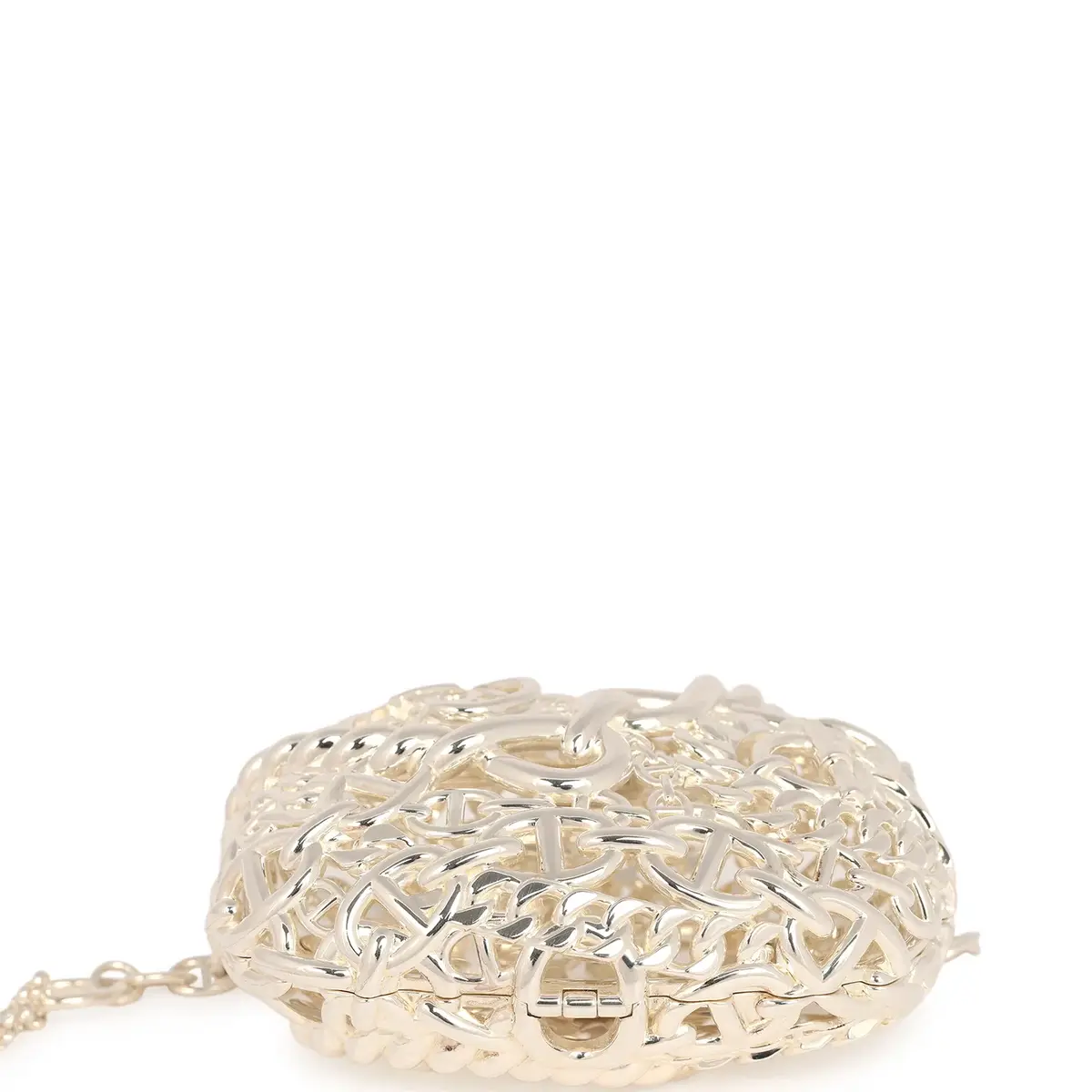 HERMÈS Pre-owned Hermes Sac Bijou Chaine D'Ancre Sterling Silver Hardware | Thumbnail 6