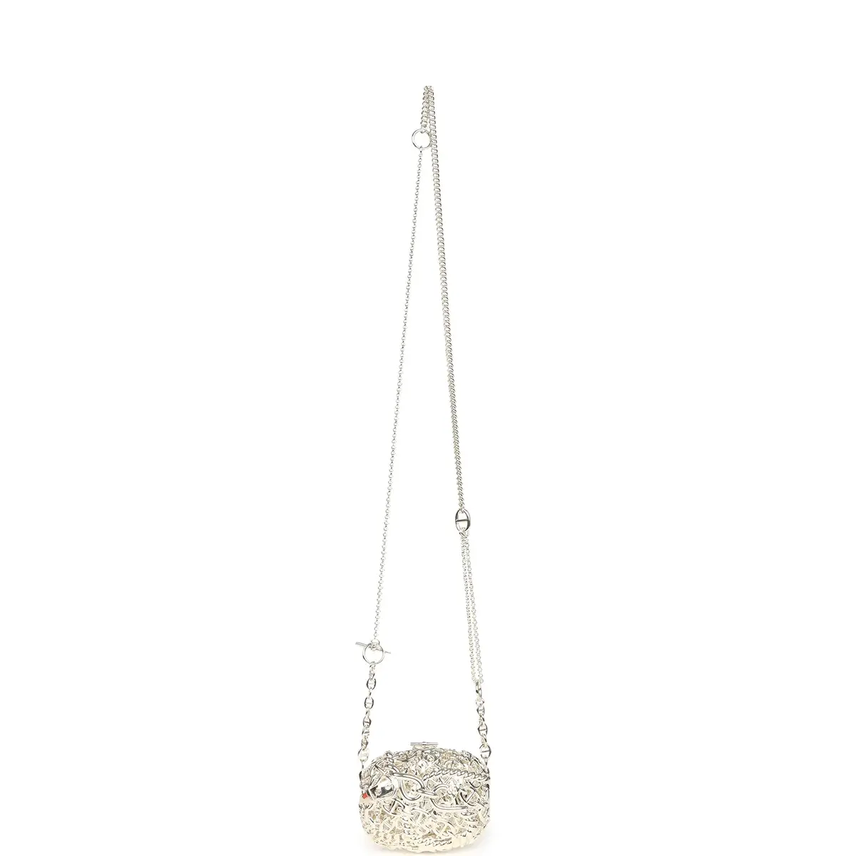 HERMÈS Pre-owned Hermes Sac Bijou Chaine D'Ancre Sterling Silver Hardware | Thumbnail 9