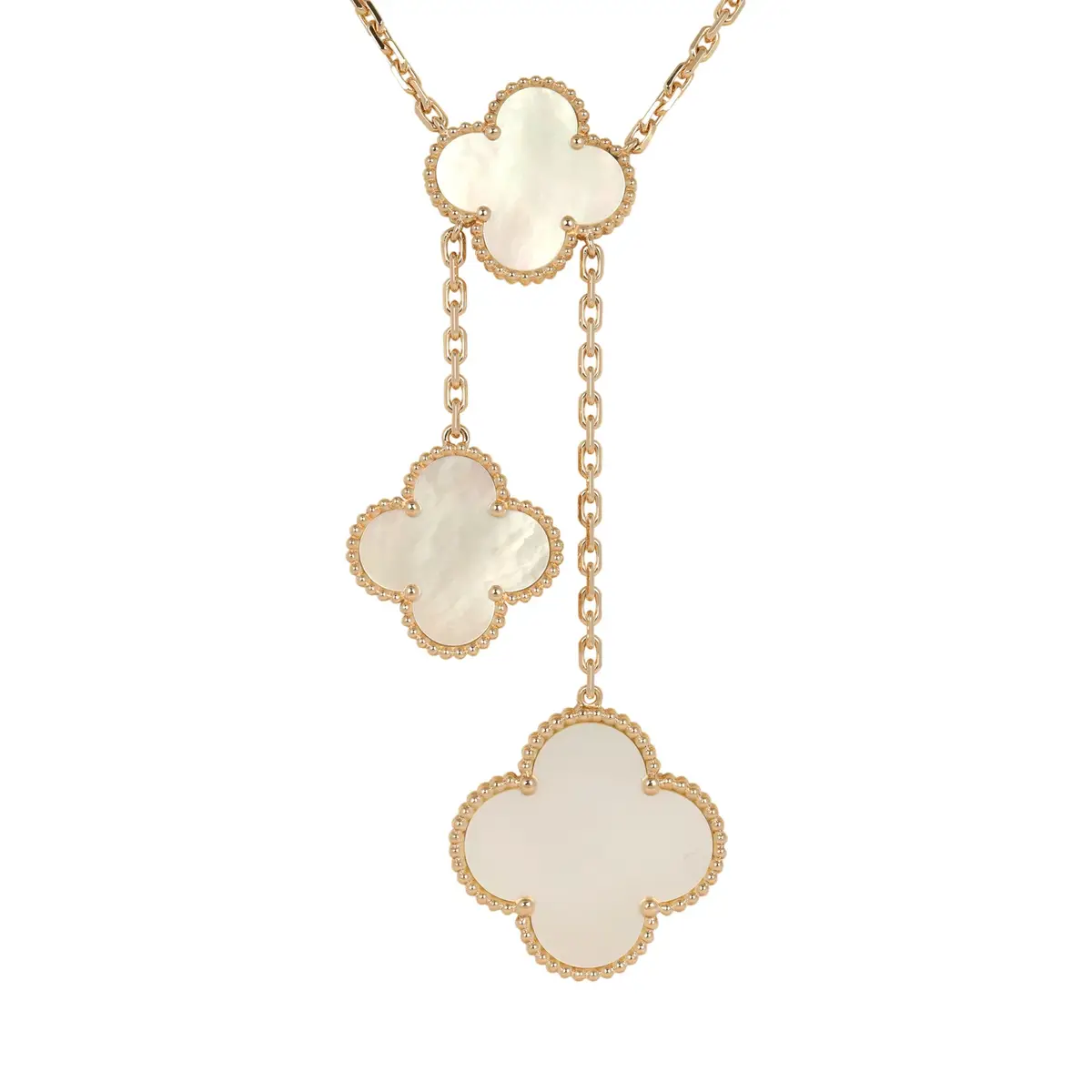 Van Cleef & Arpels Van Cleef & Arpels Magic Alhambra 6 Motif Necklace Mother of Pearl 18K Yellow Gold | Thumbnail 3 Van Cleef & Arpels Van Cleef & Arpels Magic Alhambra 6 Motif Necklace Mother of Pearl 18K Yellow Gold | Thumbnail 3