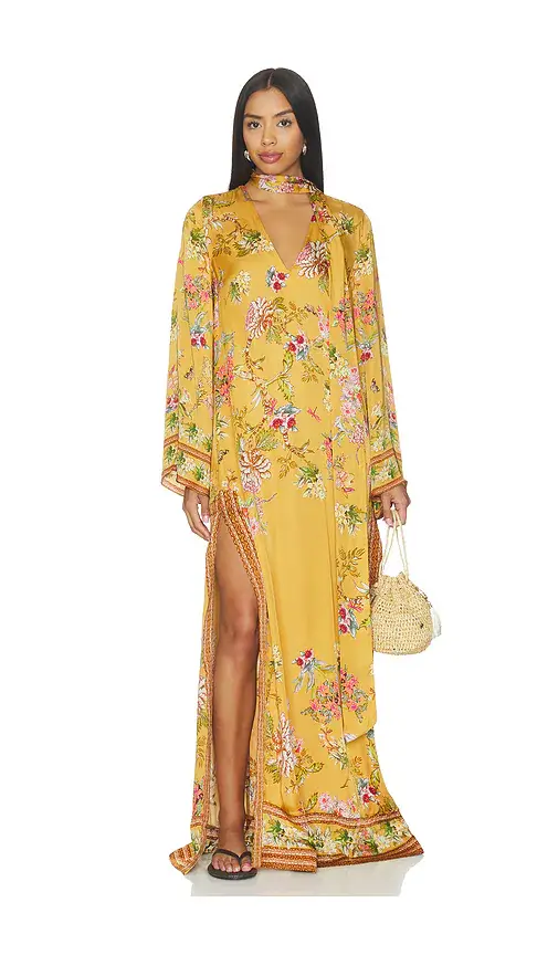 Hemant & Nandita Maxi Kaftan With Belt | Thumbnail 2 Hemant & Nandita Maxi Kaftan With Belt | Thumbnail 2