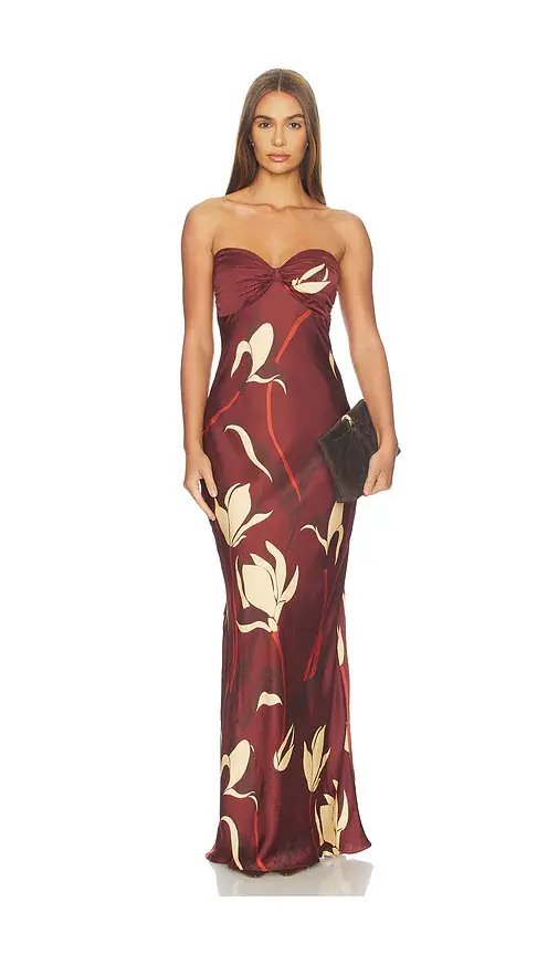 ROCOCO SAND Strapless Maxi Dress With Sash | Thumbnail 2 ROCOCO SAND Strapless Maxi Dress With Sash | Thumbnail 2