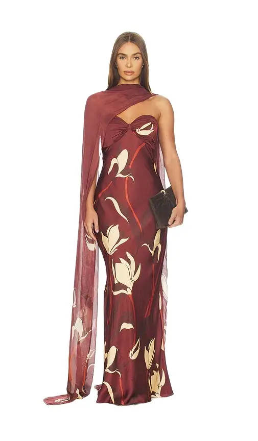 ROCOCO SAND Strapless Maxi Dress With Sash | Image 1 ROCOCO SAND Strapless Maxi Dress With Sash | Image 1